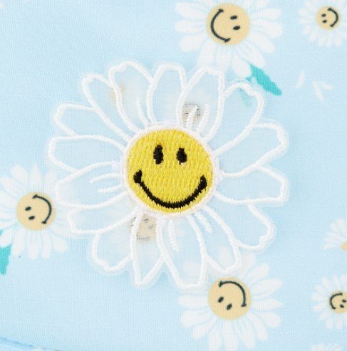 Pomelo x Smiley® Adjustable Drawcord Floral Bucket Hat - Blue - Pomelo  Fashion