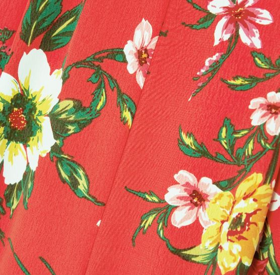 Red on sale floral pants