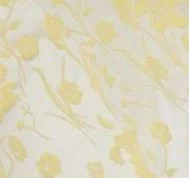 Floral Print Large Pearl Ribbon Top - Yellow - Pomelo Fashion