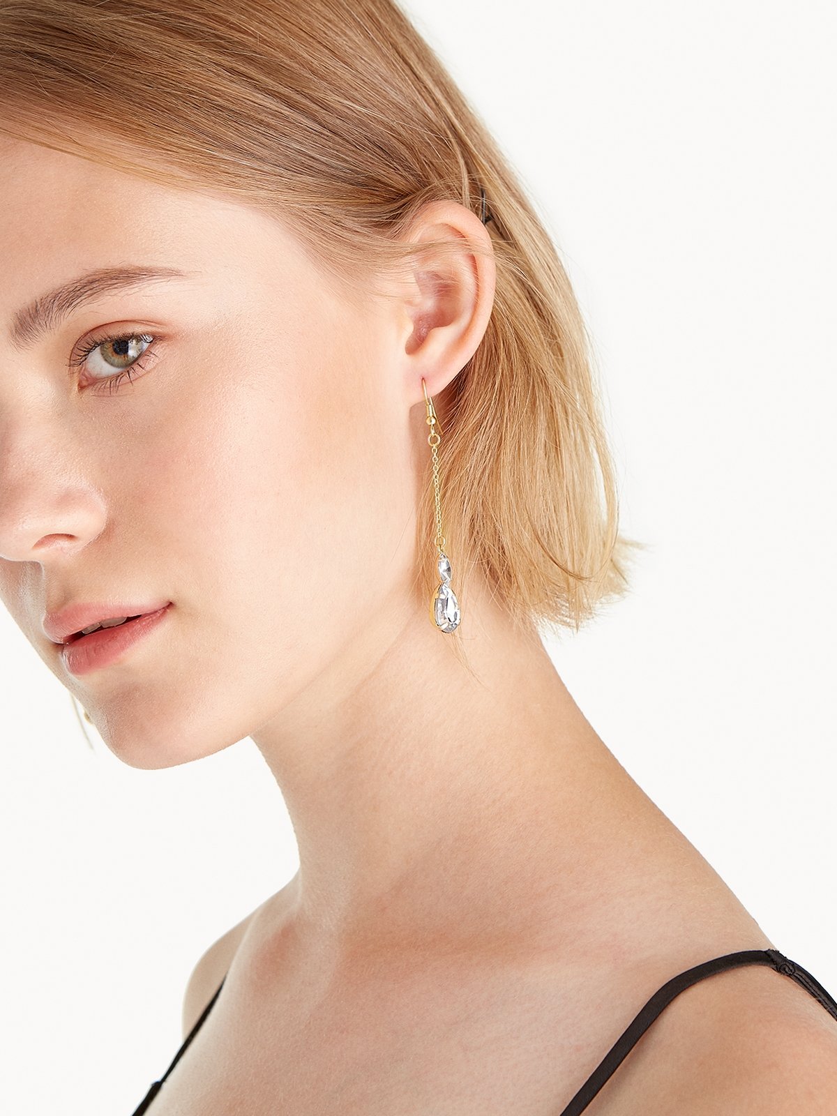 Gold diamante earrings 2025