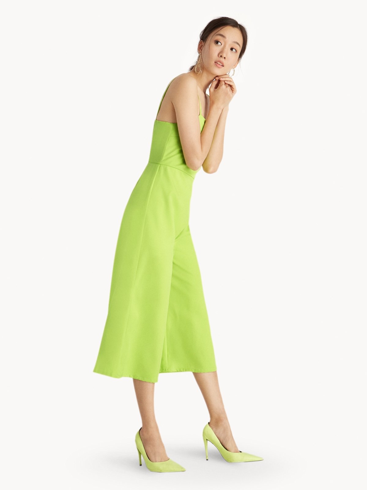 Black and shop lime green jumpsuit