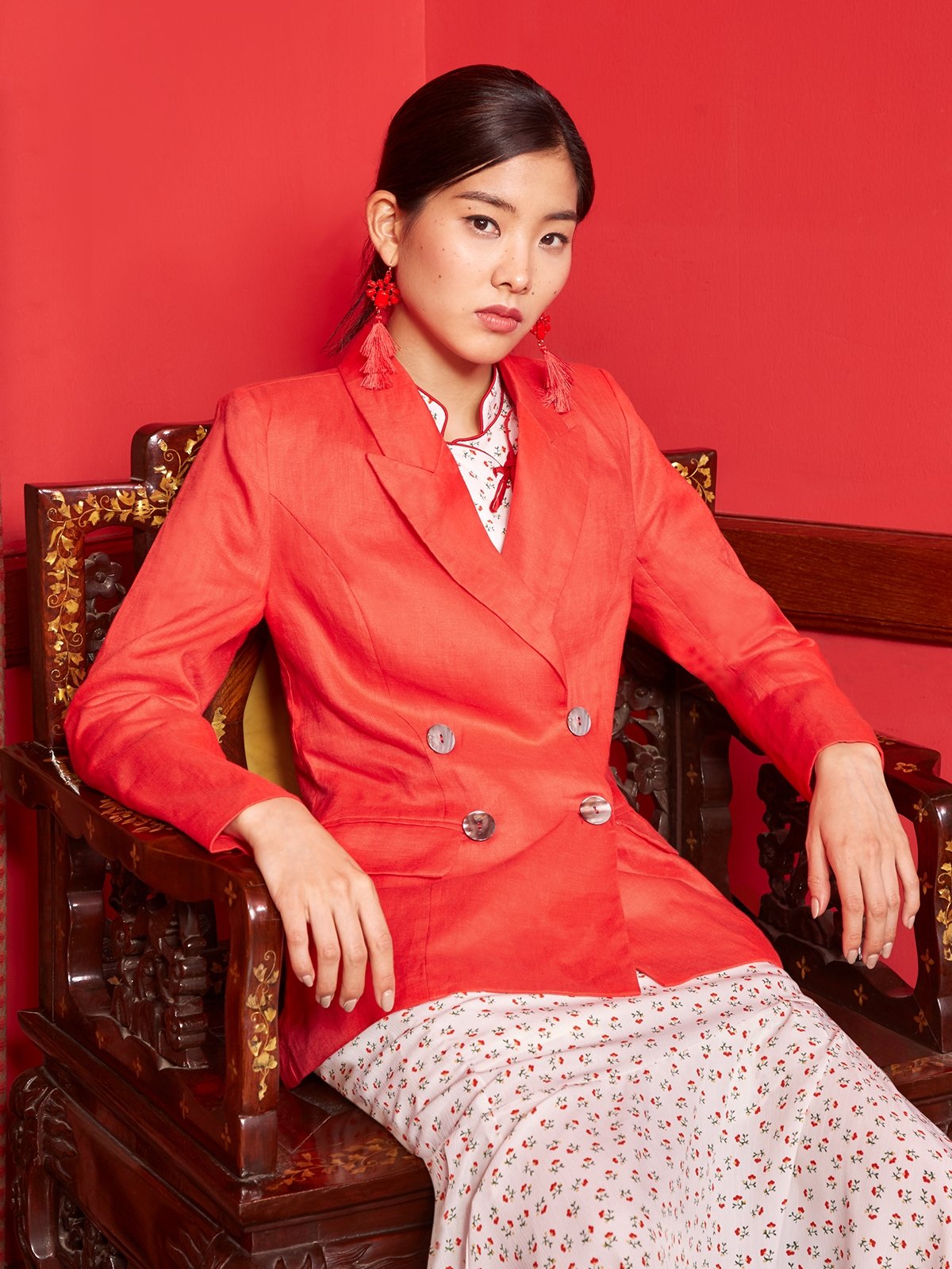 Red blazers sales