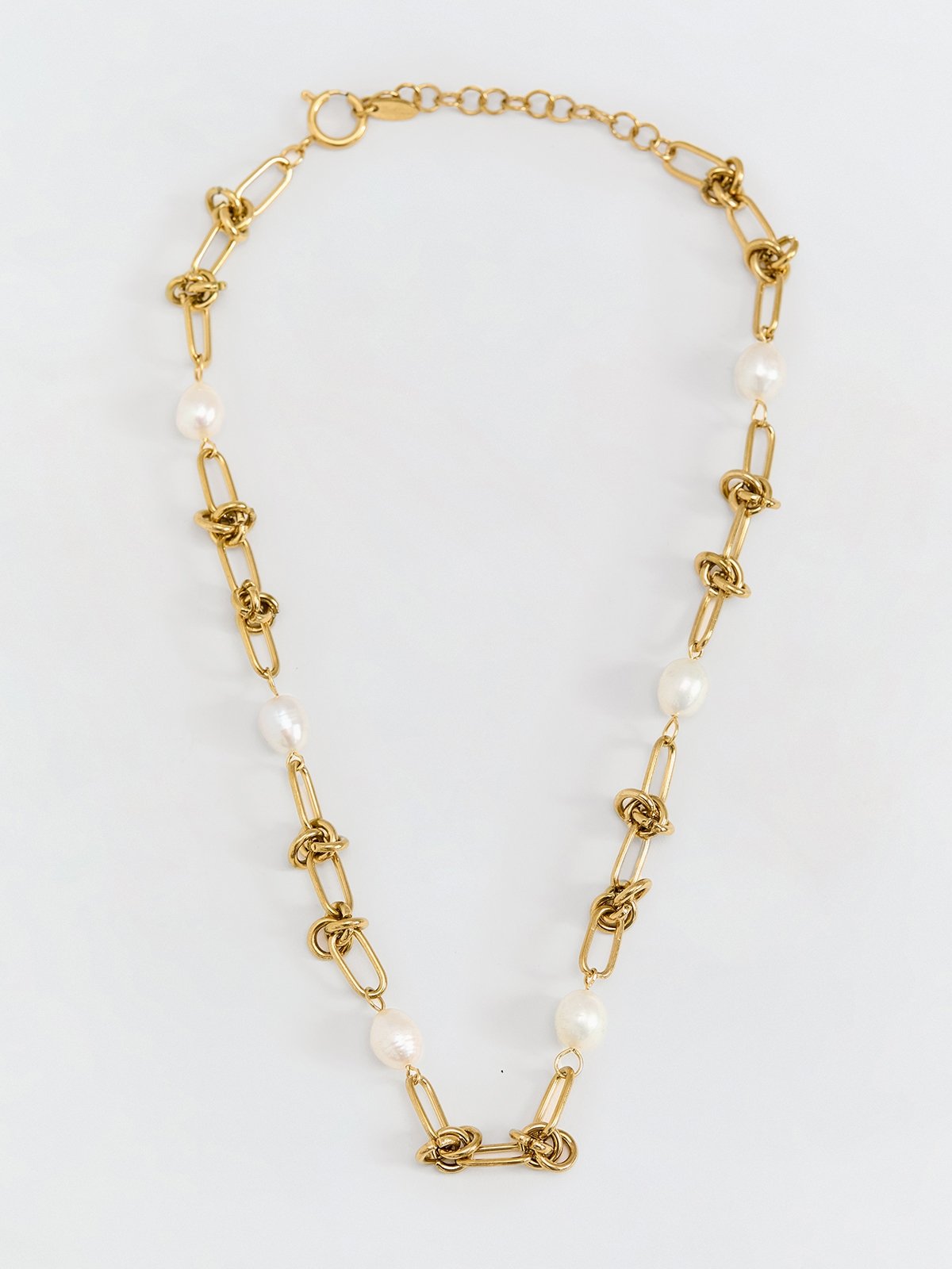 pomelo Pomelo Sunkissed Pearl Necklace - Gold/Pearl