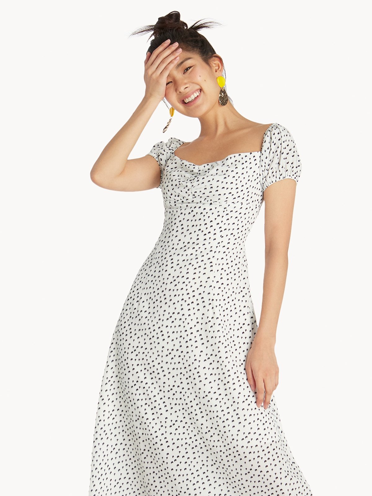 Midi Print Open Back Dress White Pomelo Fashion midi-print-open-back-dress-white-pomelo-fashion