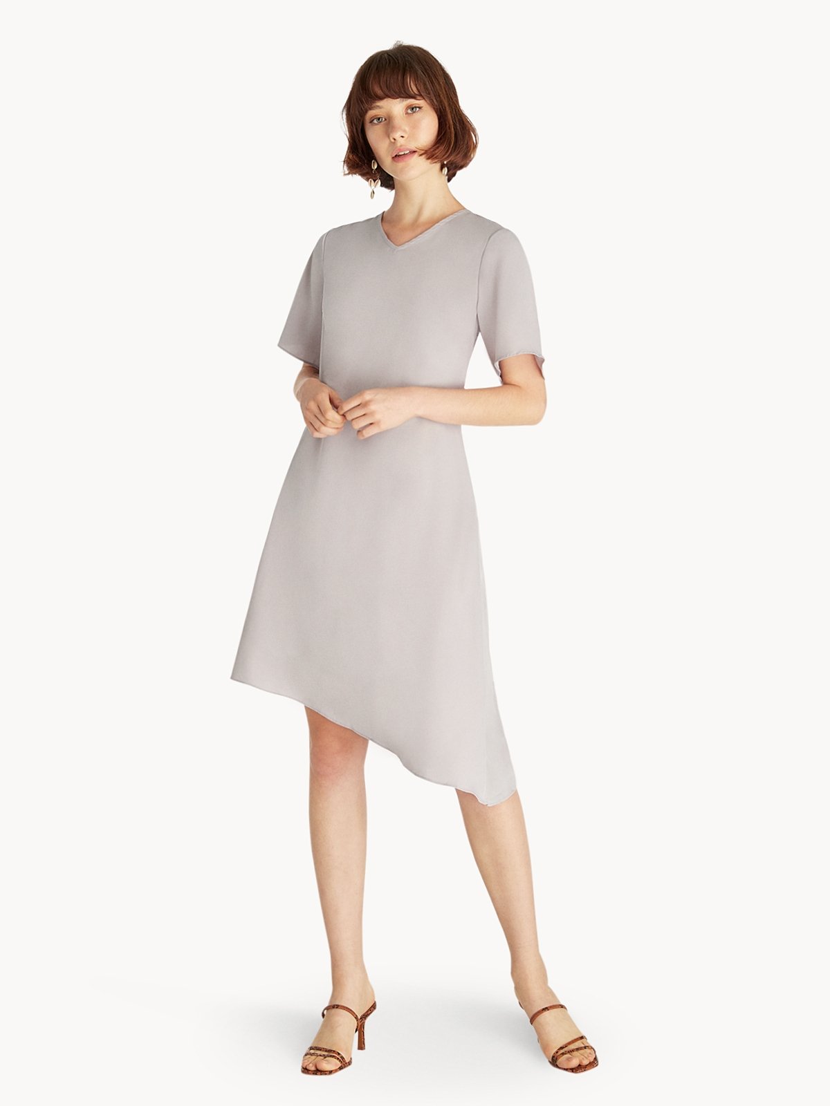 Light grey hot sale shift dress