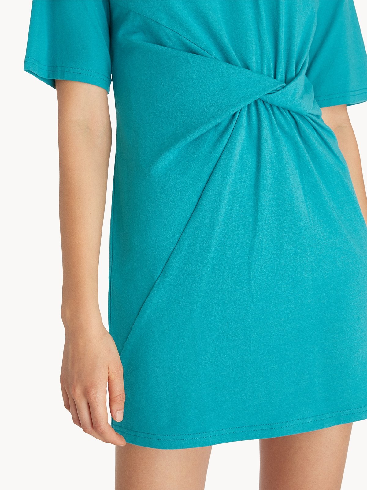 Purpose Knotted Tee Dress Teal Pomelo Fashion