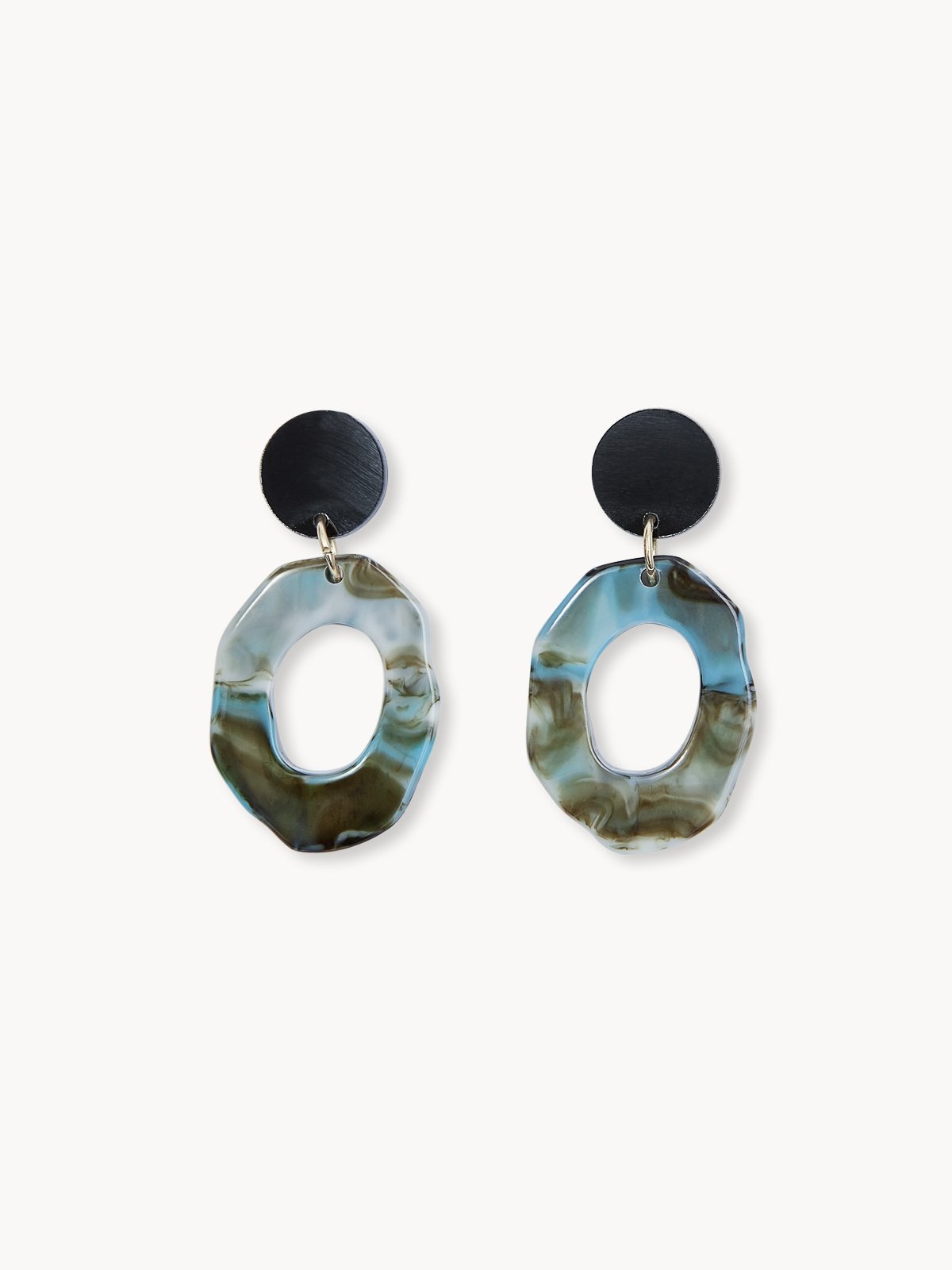 White acrylic clearance earrings paparazzi