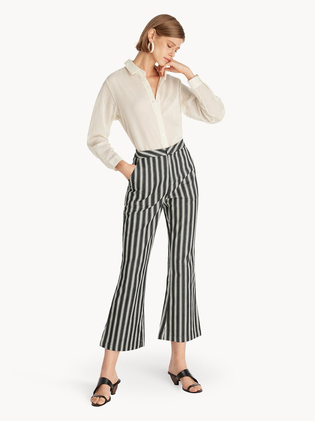 White and black plazo new arrivals