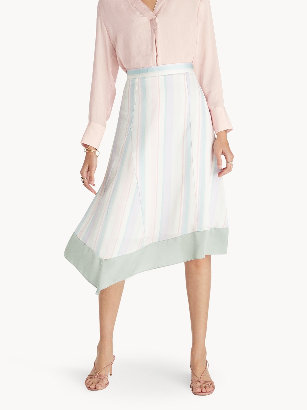 Striped skirt shop pastel