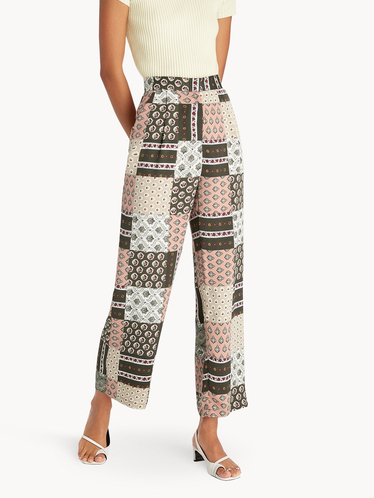 Summer Green Pant style Straight Pure Jam Satin main image 0
