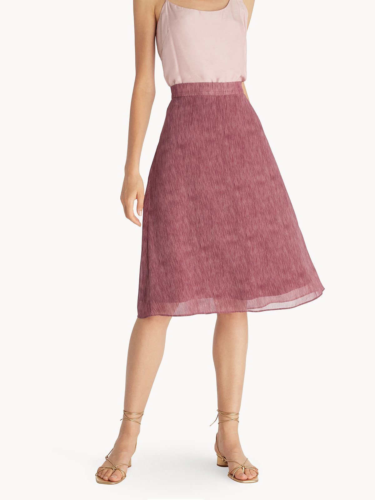 High waisted flowy midi skirt hotsell