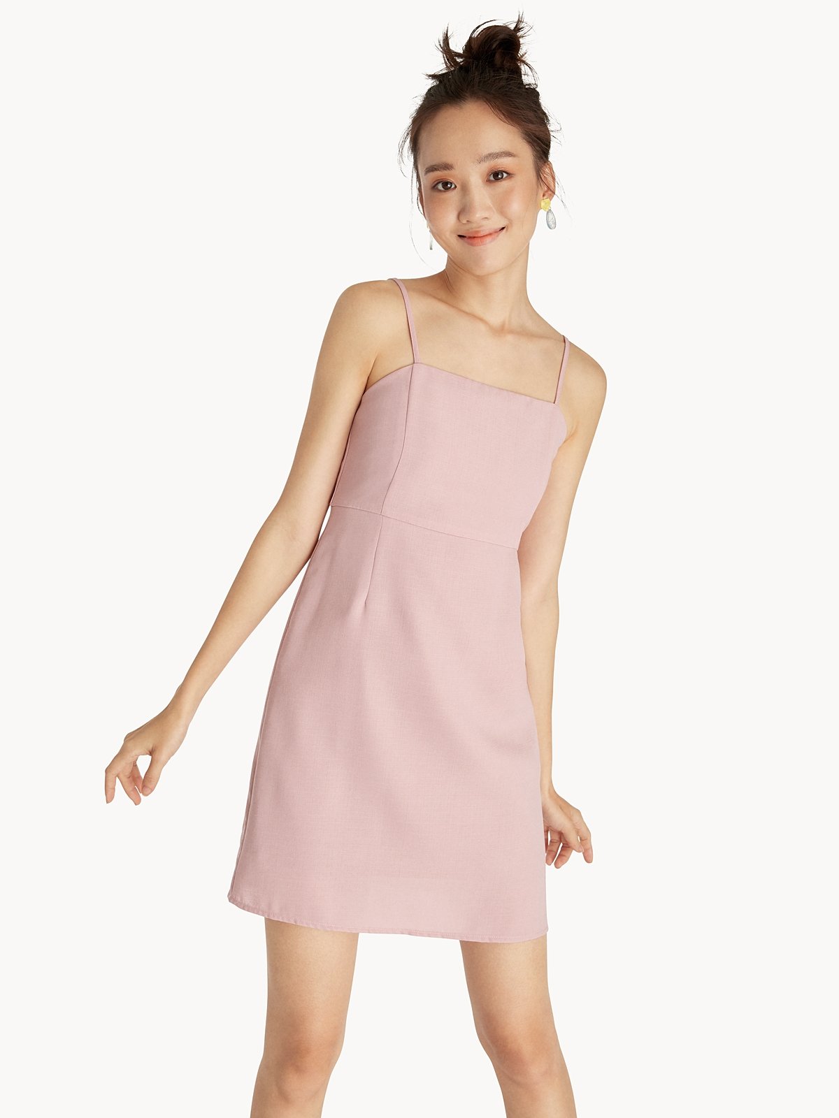 Pink cami dress cheap