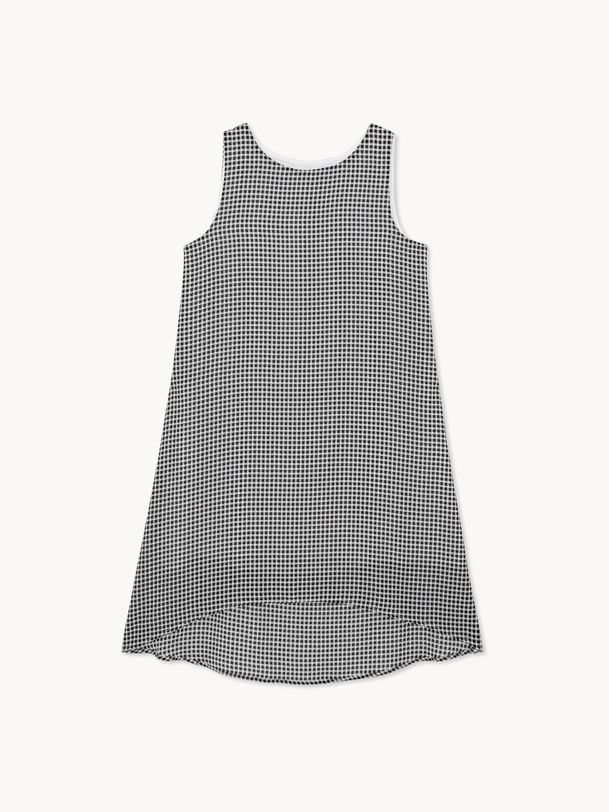 Girls black and white gingham clearance dress