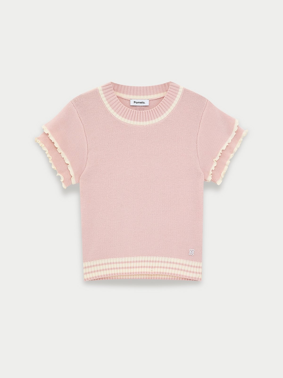 ★新品未使用★はHIAND★frill cup in ribbed knit frill cup in ribbed knit - HIAND