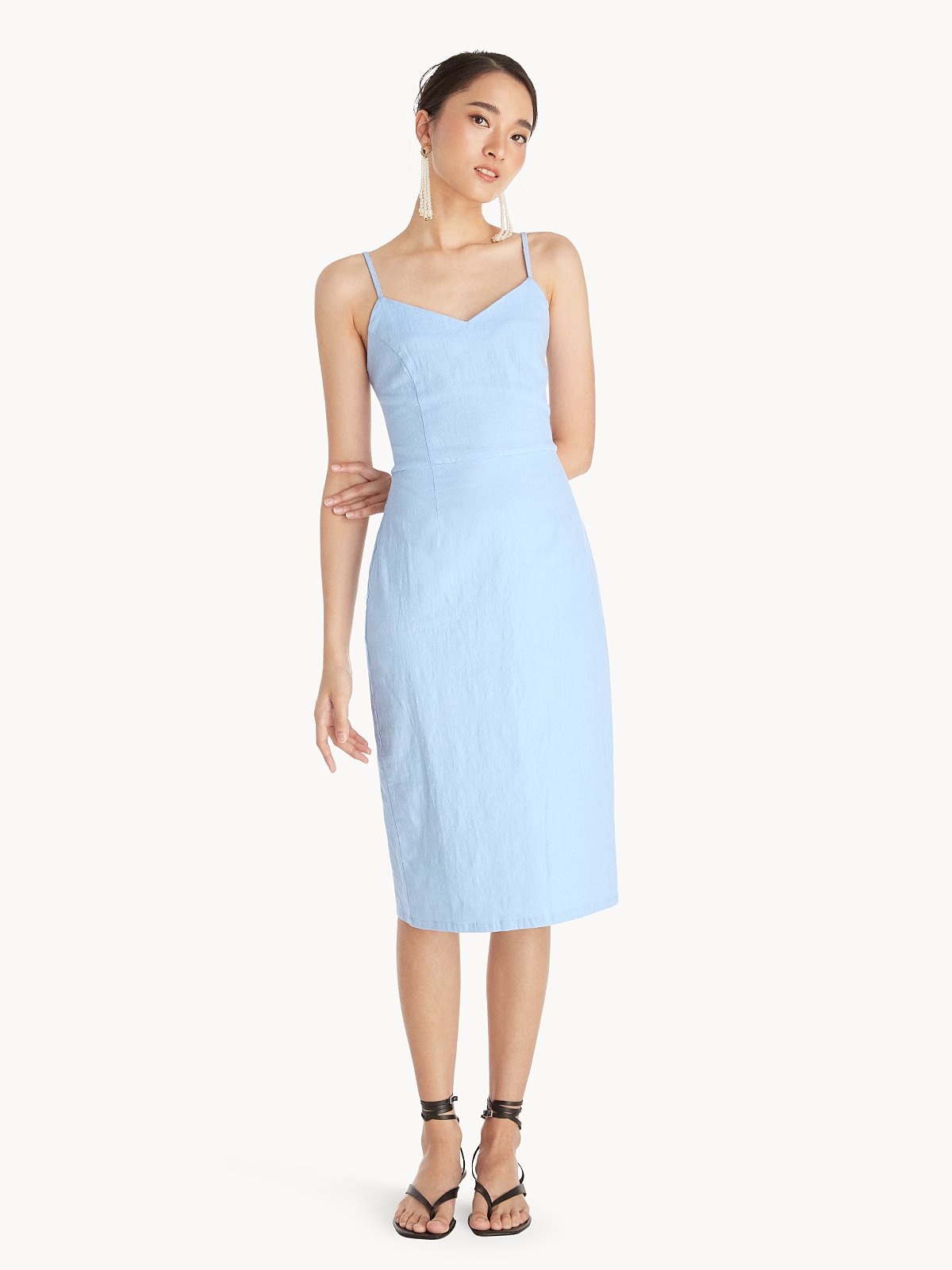 Scuba cami 2025 pephem midi dress