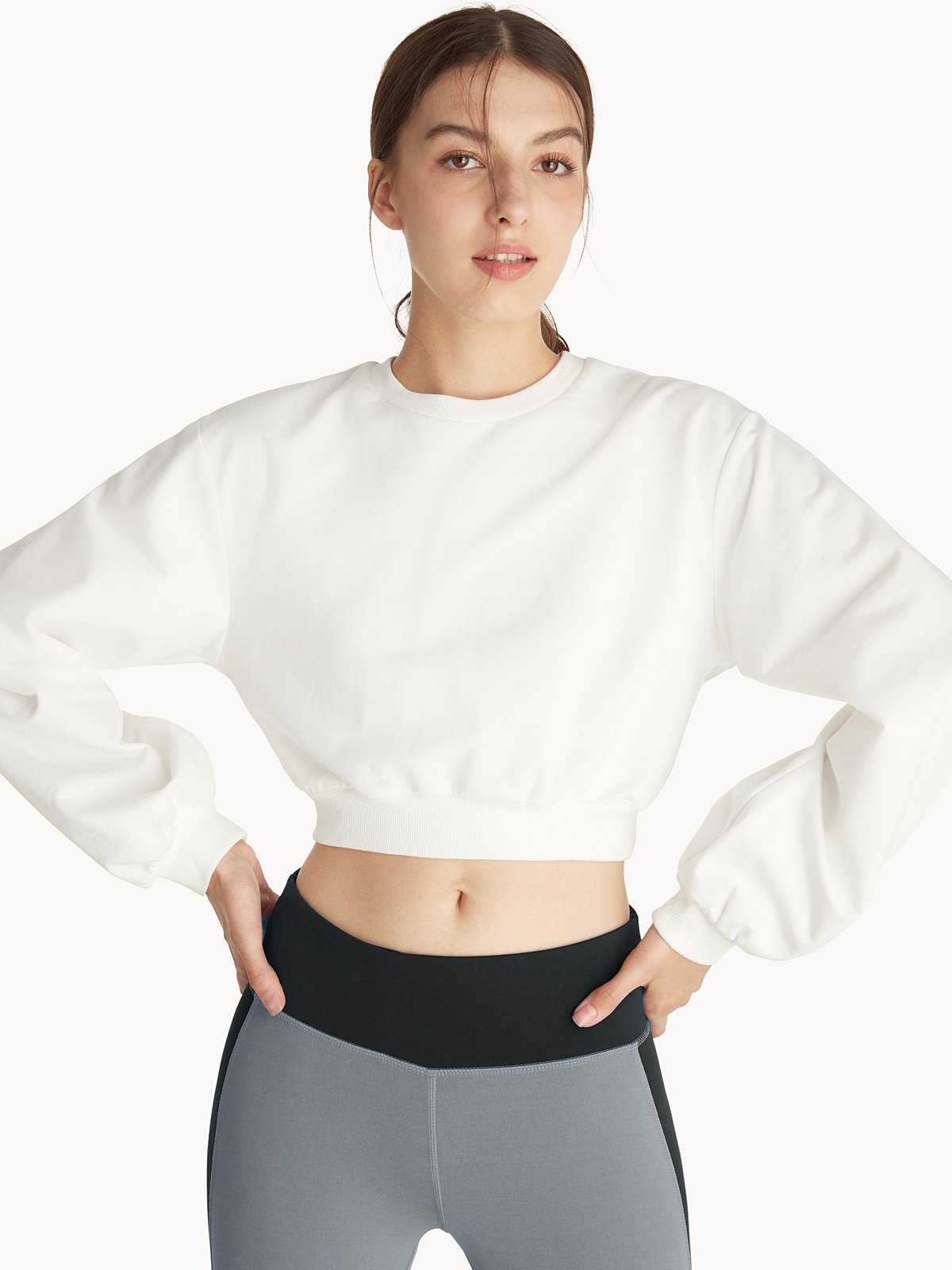 Off white cropped sweatshirt clearance