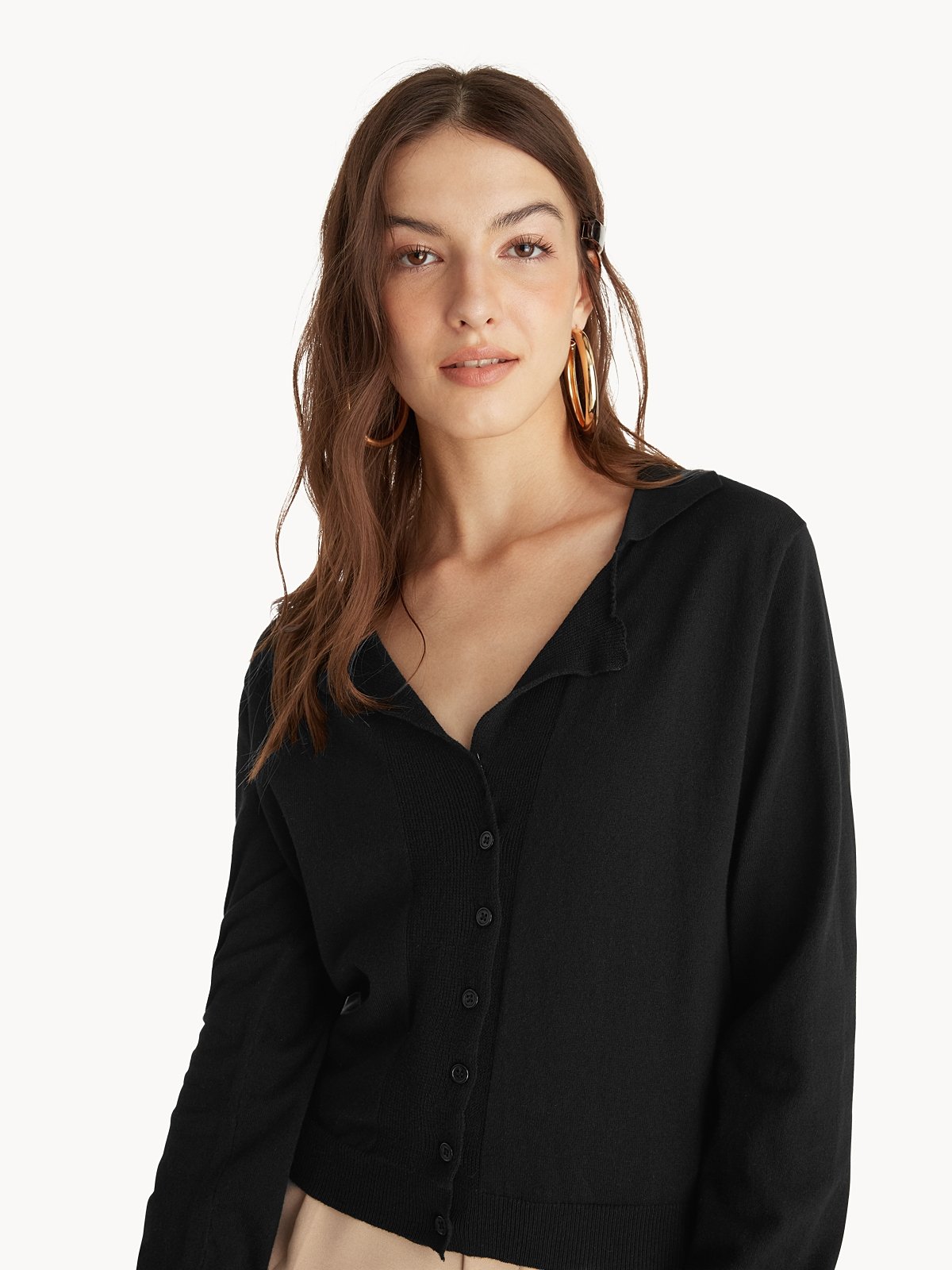 Button up deals cardigan top