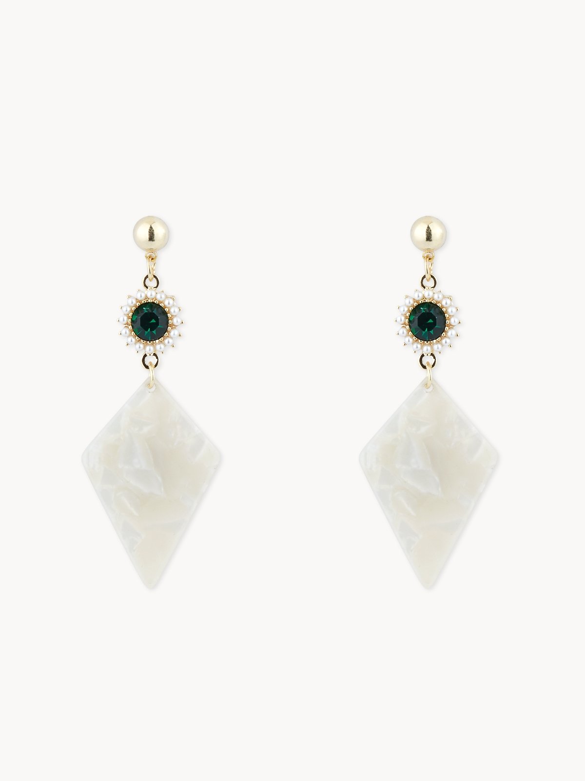 White drop new arrivals earrings