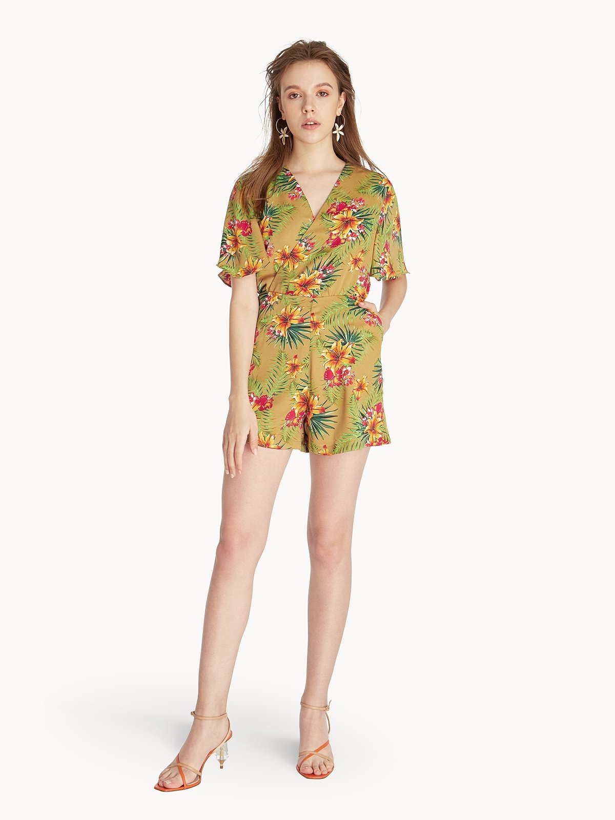 Hawaiian romper dress outlet