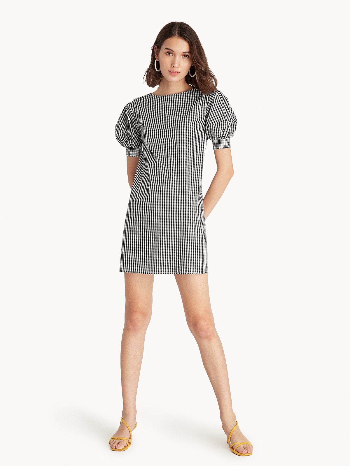 Gingham cheap short dress