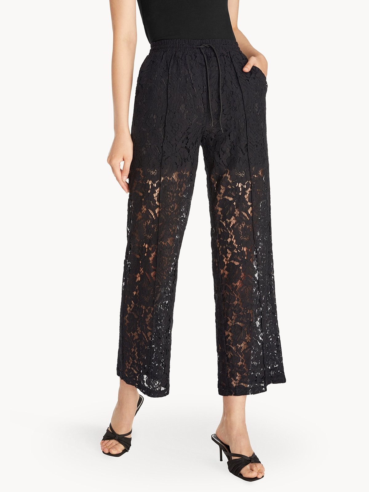 High waisted deals lace pants