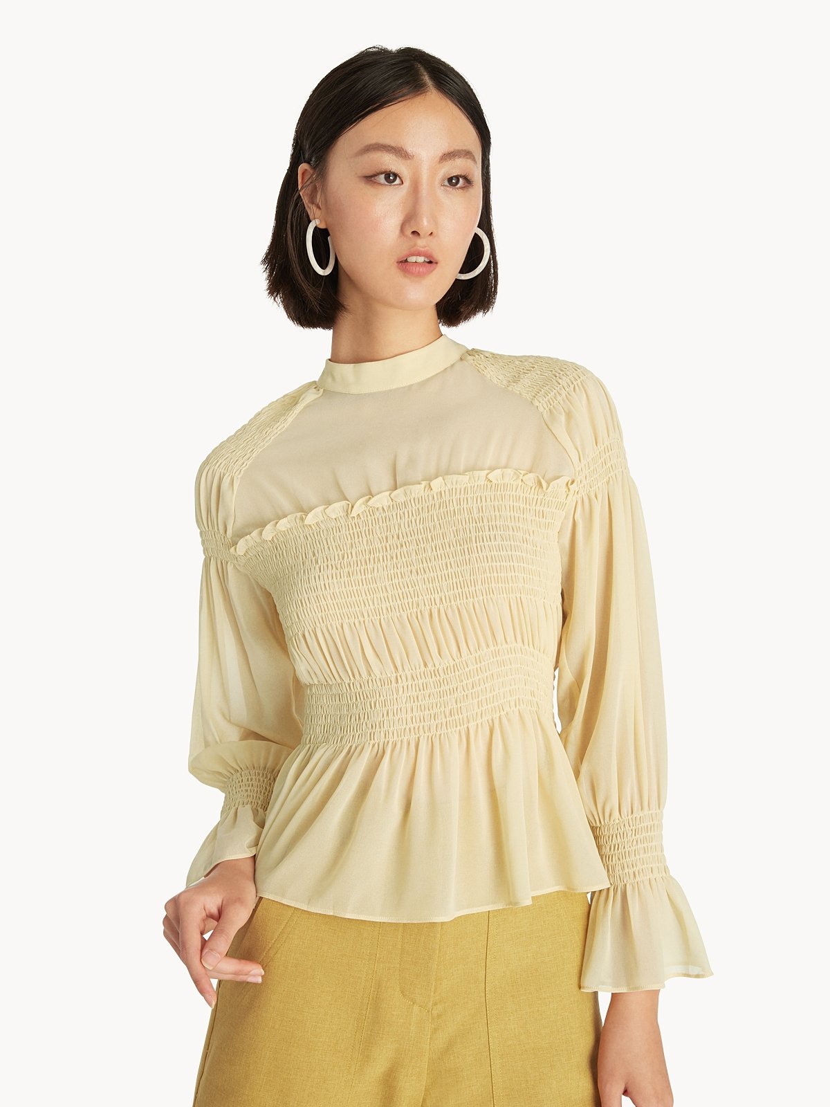 Frill smock top 2025
