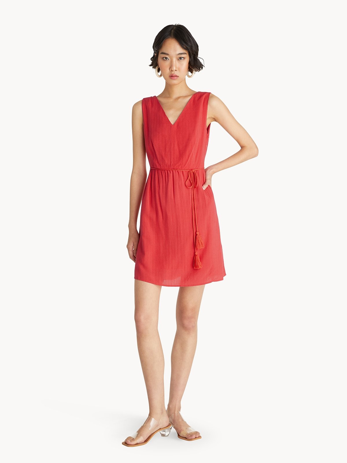 Red wrap clearance dress mini