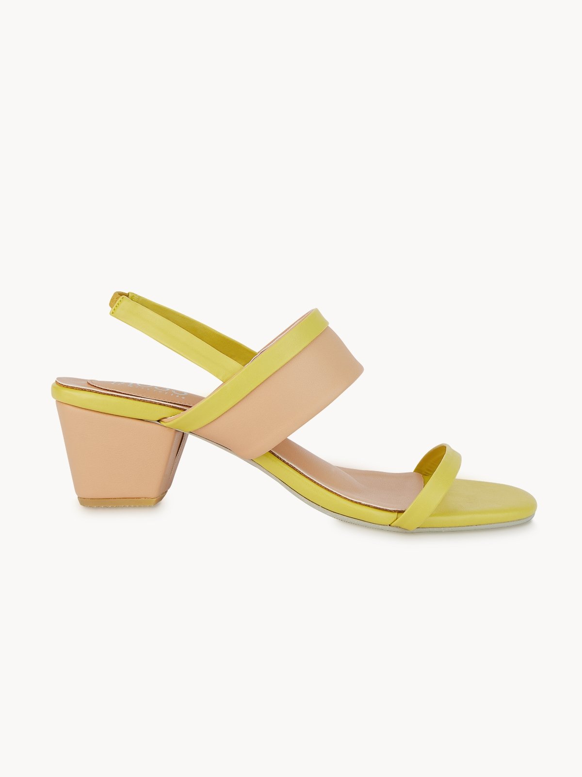 Yellow hot sale low heels