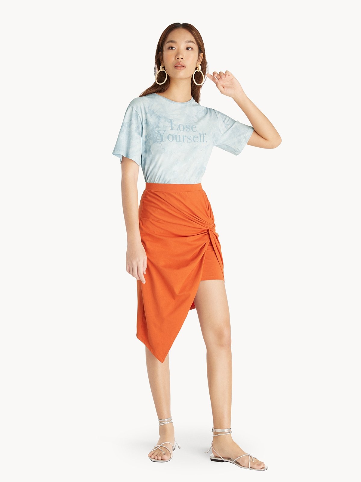 Orange envelope skirt sales