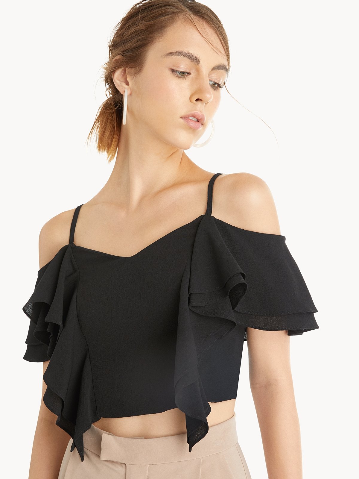 Open top shoulder top