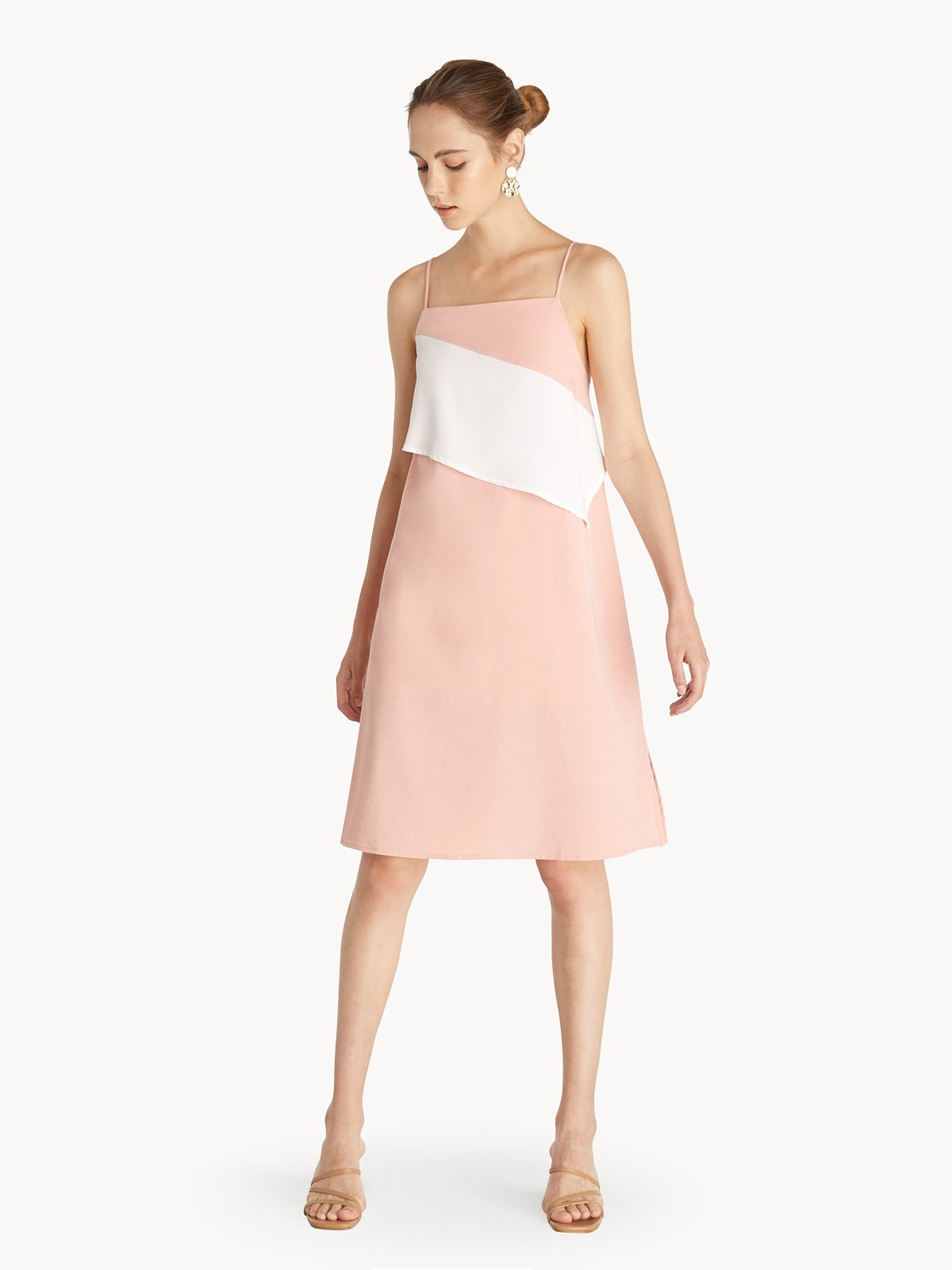 Light pink cami dress best sale