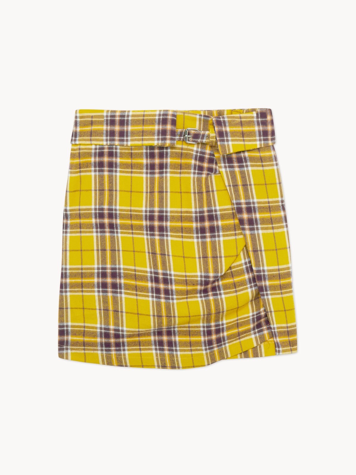 Yellow plaid skirt h&m on sale