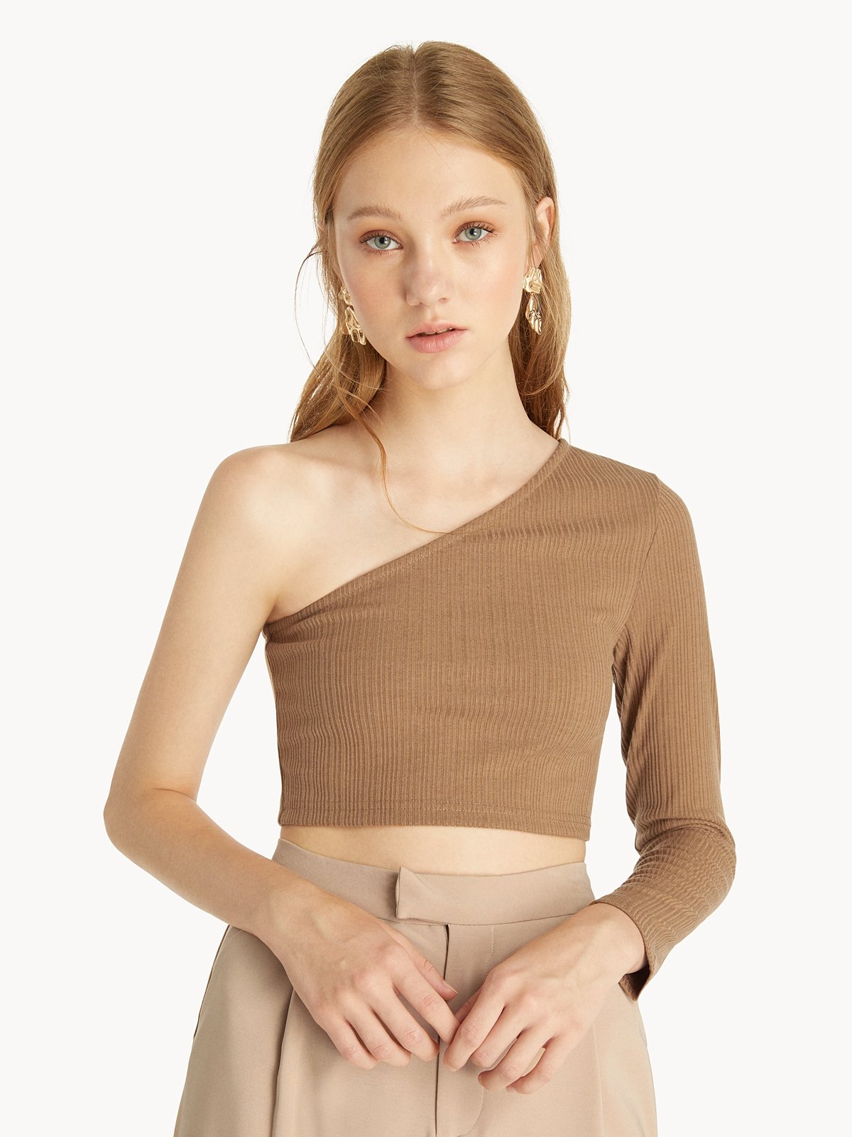 Pomelo one shoulder top new arrivals
