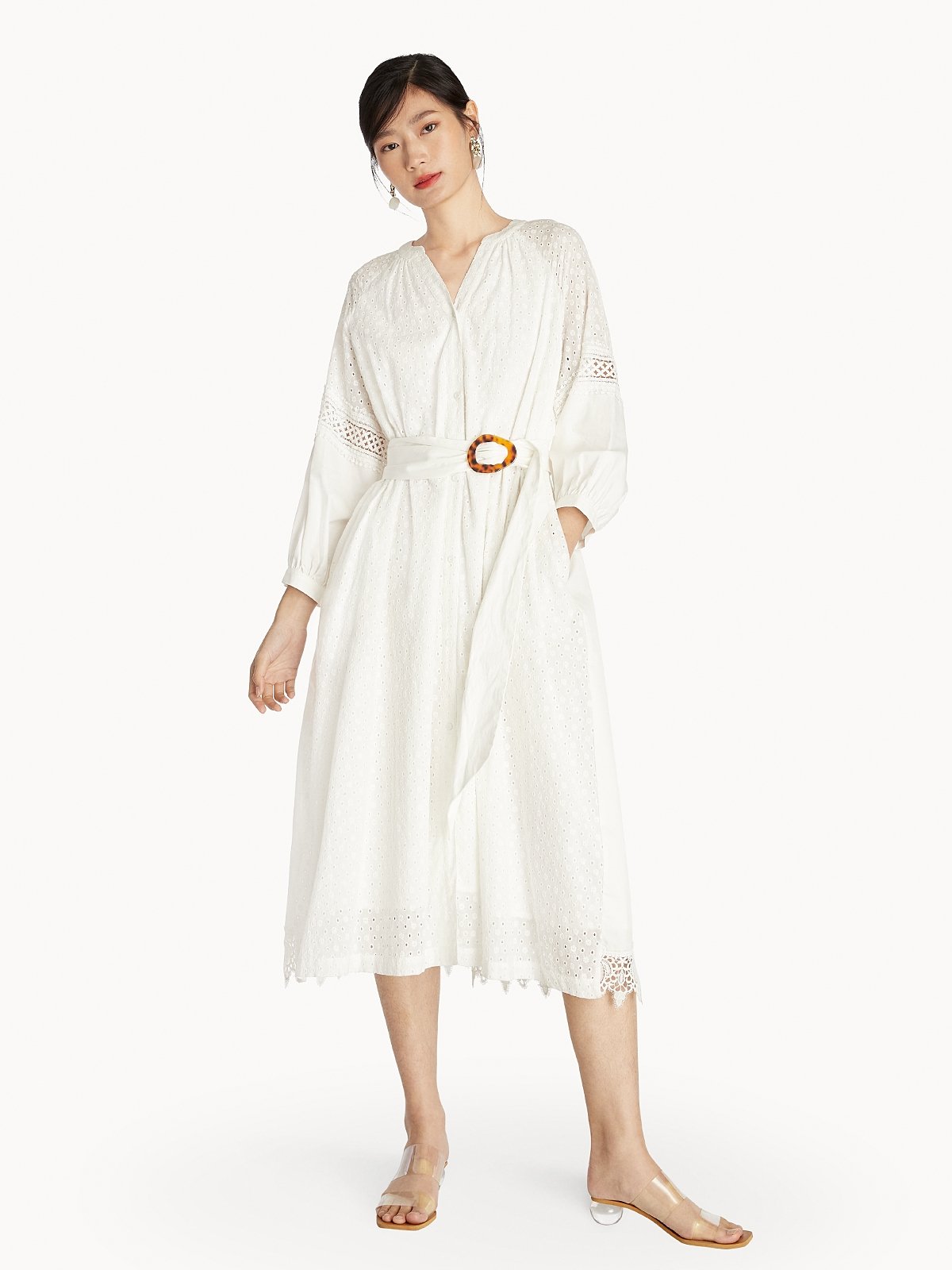 White long sleeve tunic dress outlet