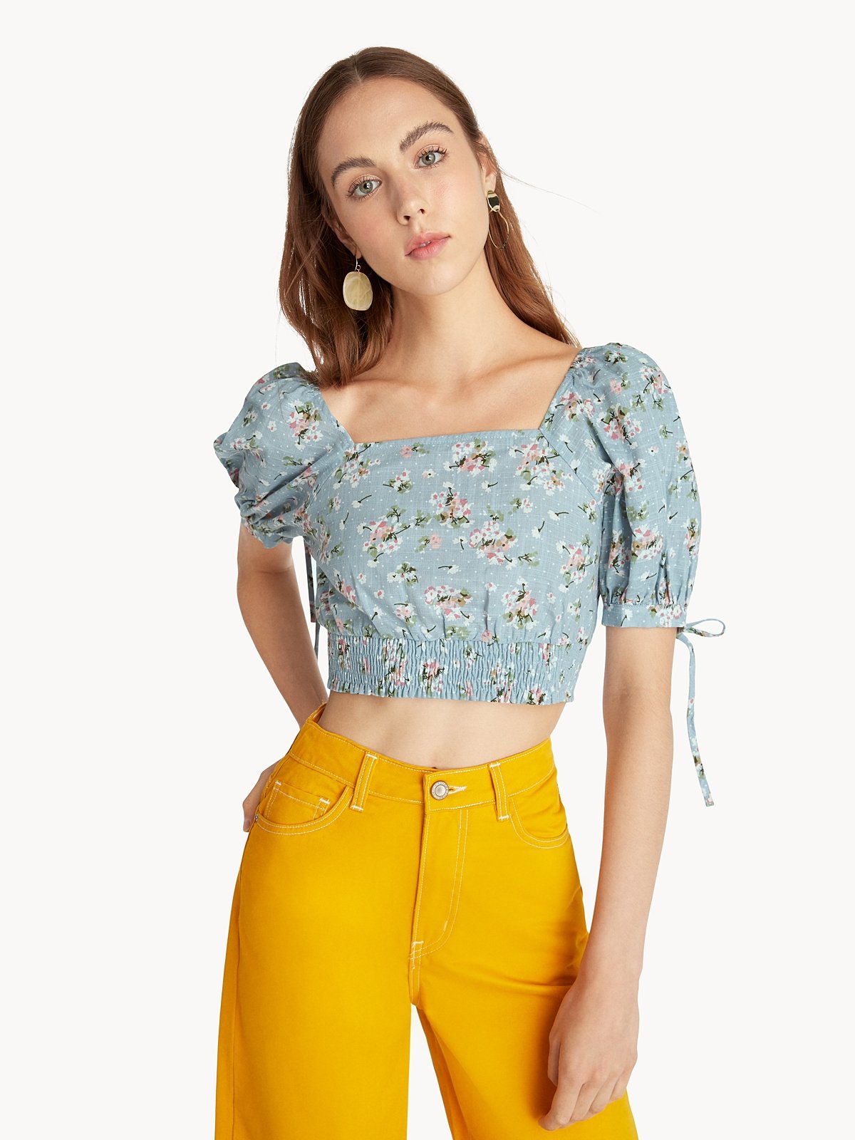 Yellow and sale blue tops
