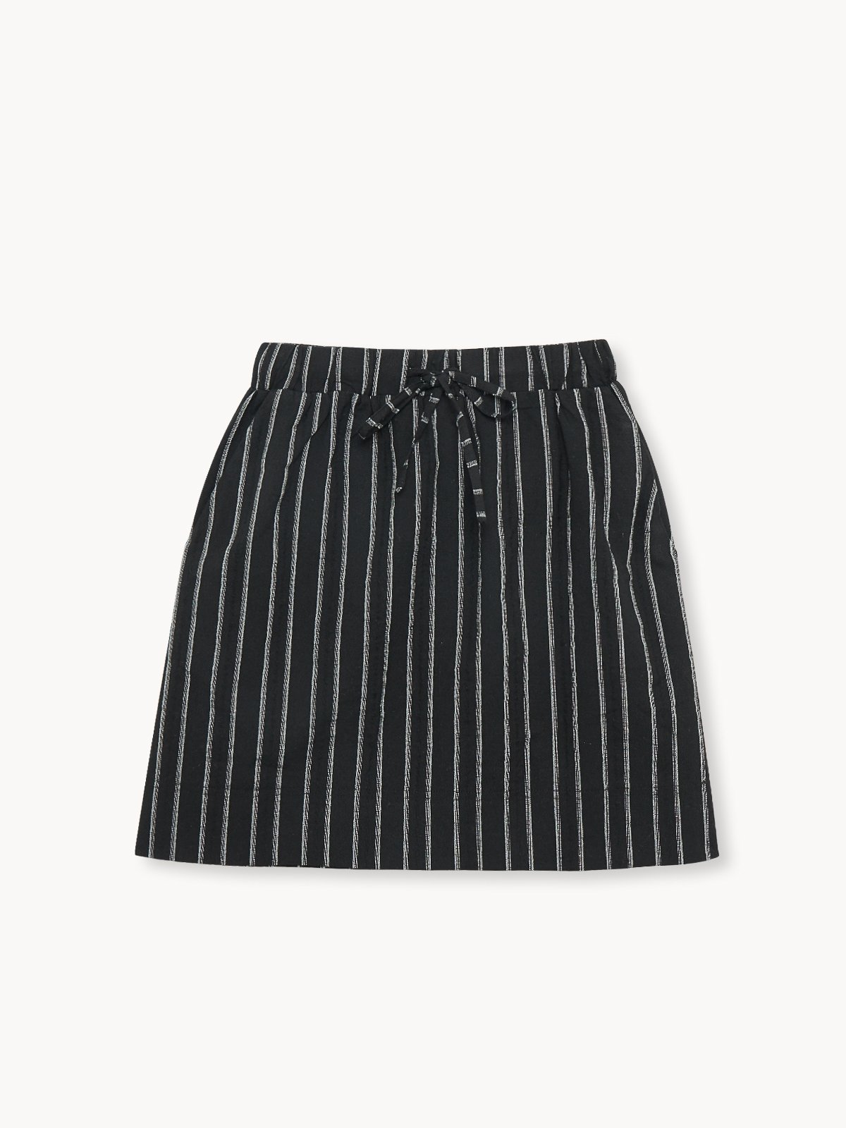 Elastic striped skirt on sale