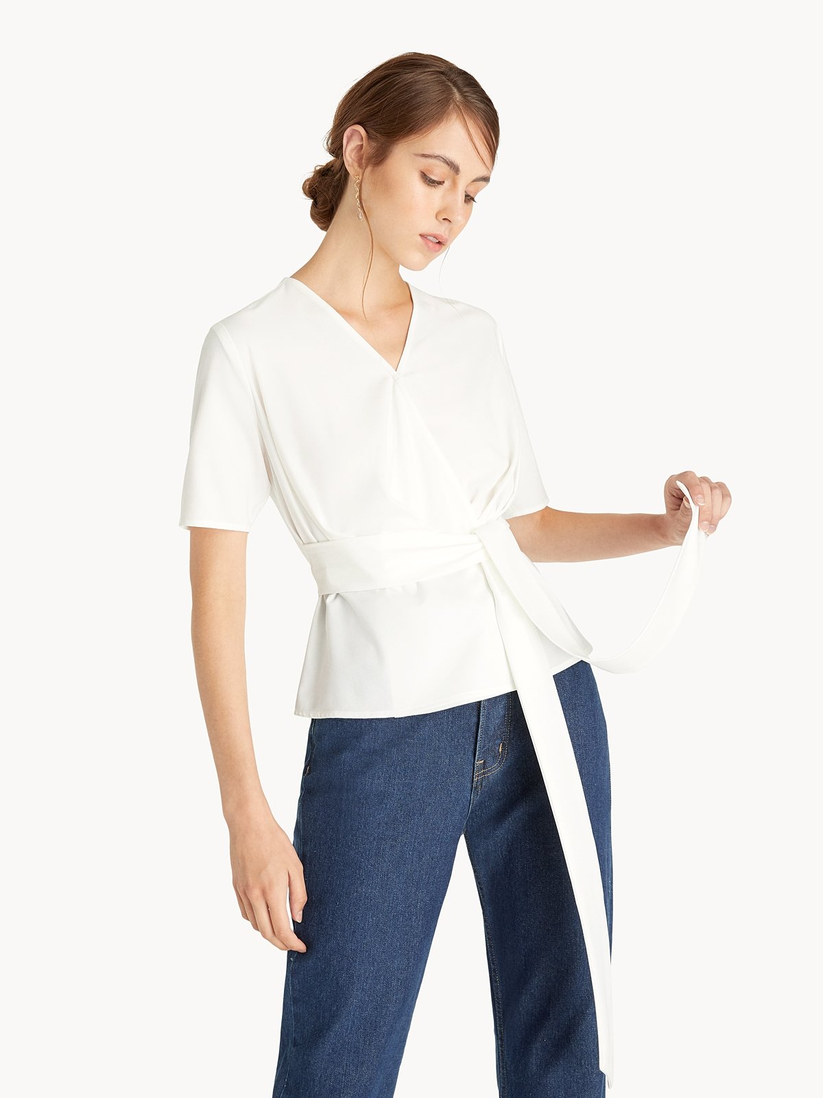 Kimono style wrap top best sale