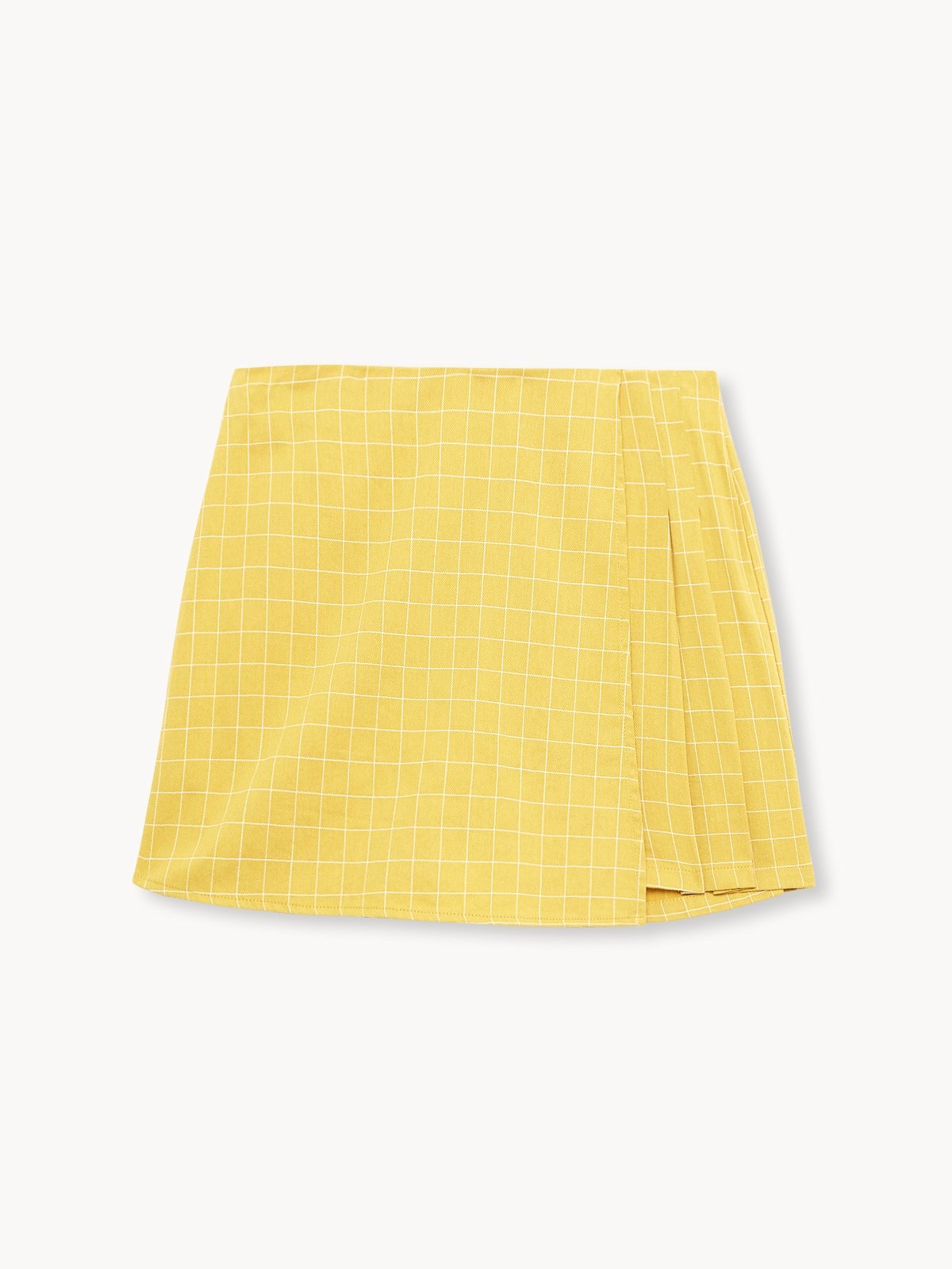 Yellow plaid skirt philippines outlet