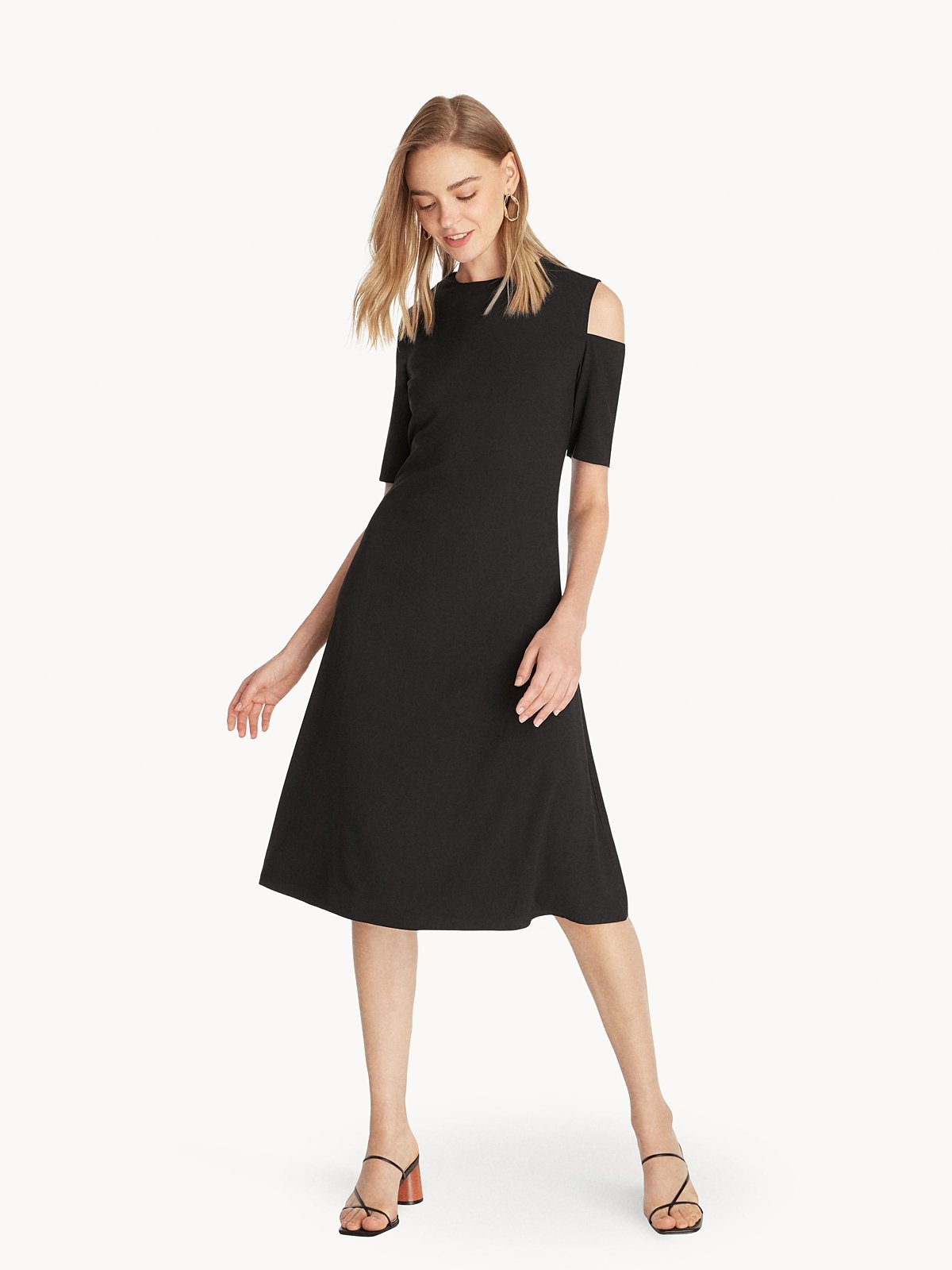 Cut out shoulder dress sale