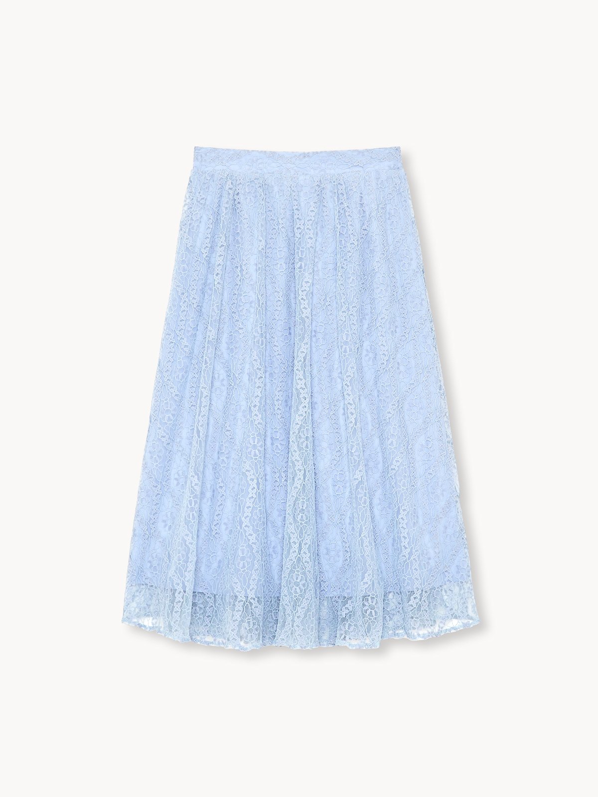 Premium High Waisted Lace Skirt Blue Pomelo Fashion