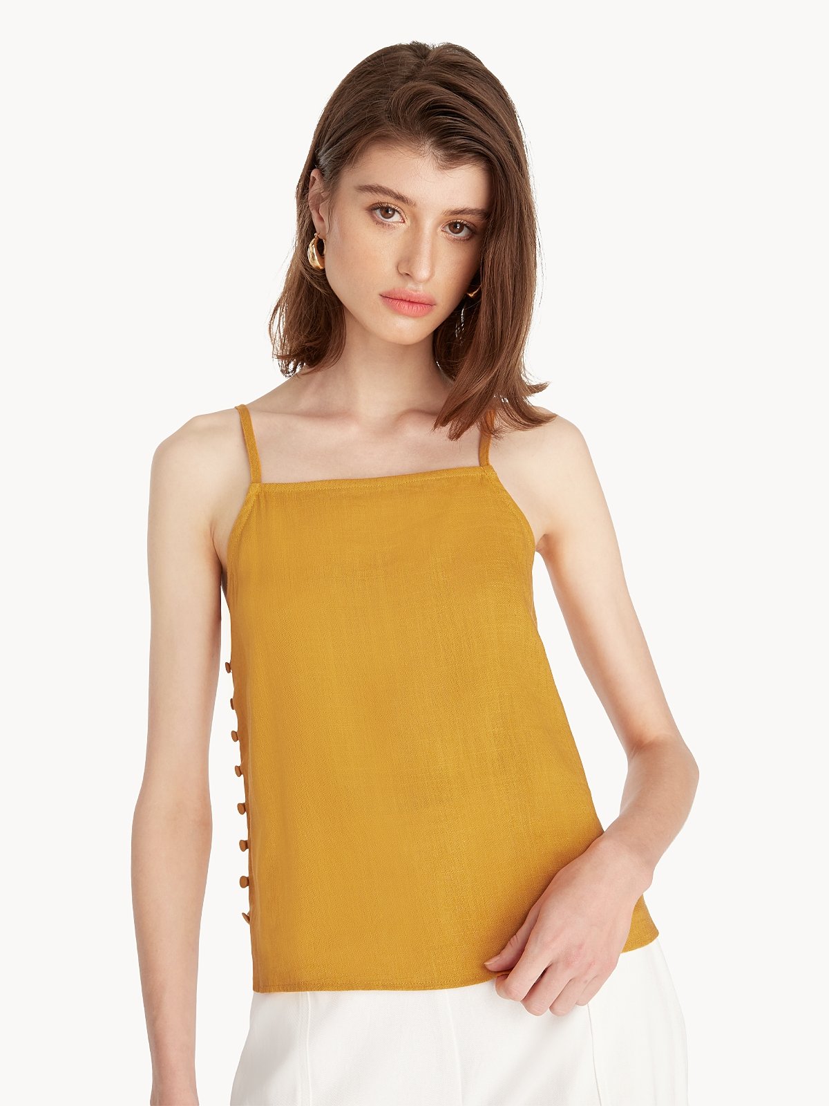 Mustard store yellow cami