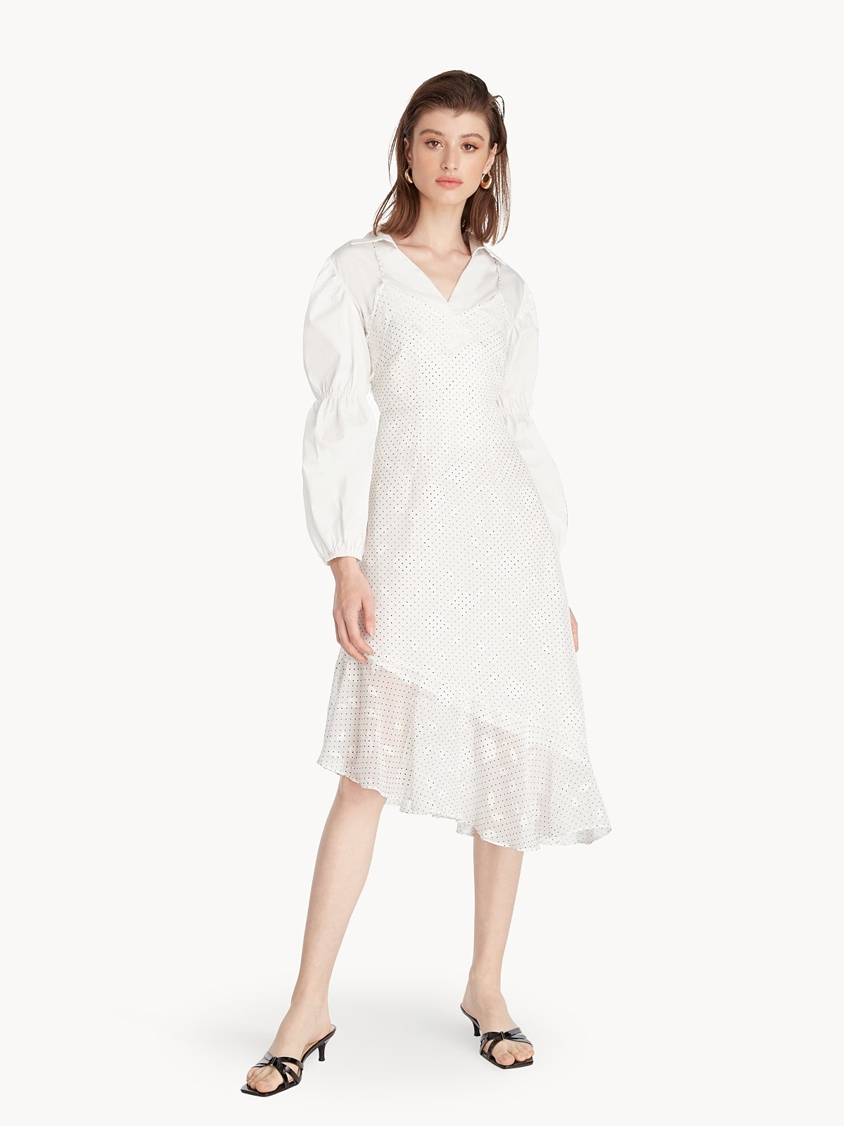 Ganni jasmine wrap dress new arrivals