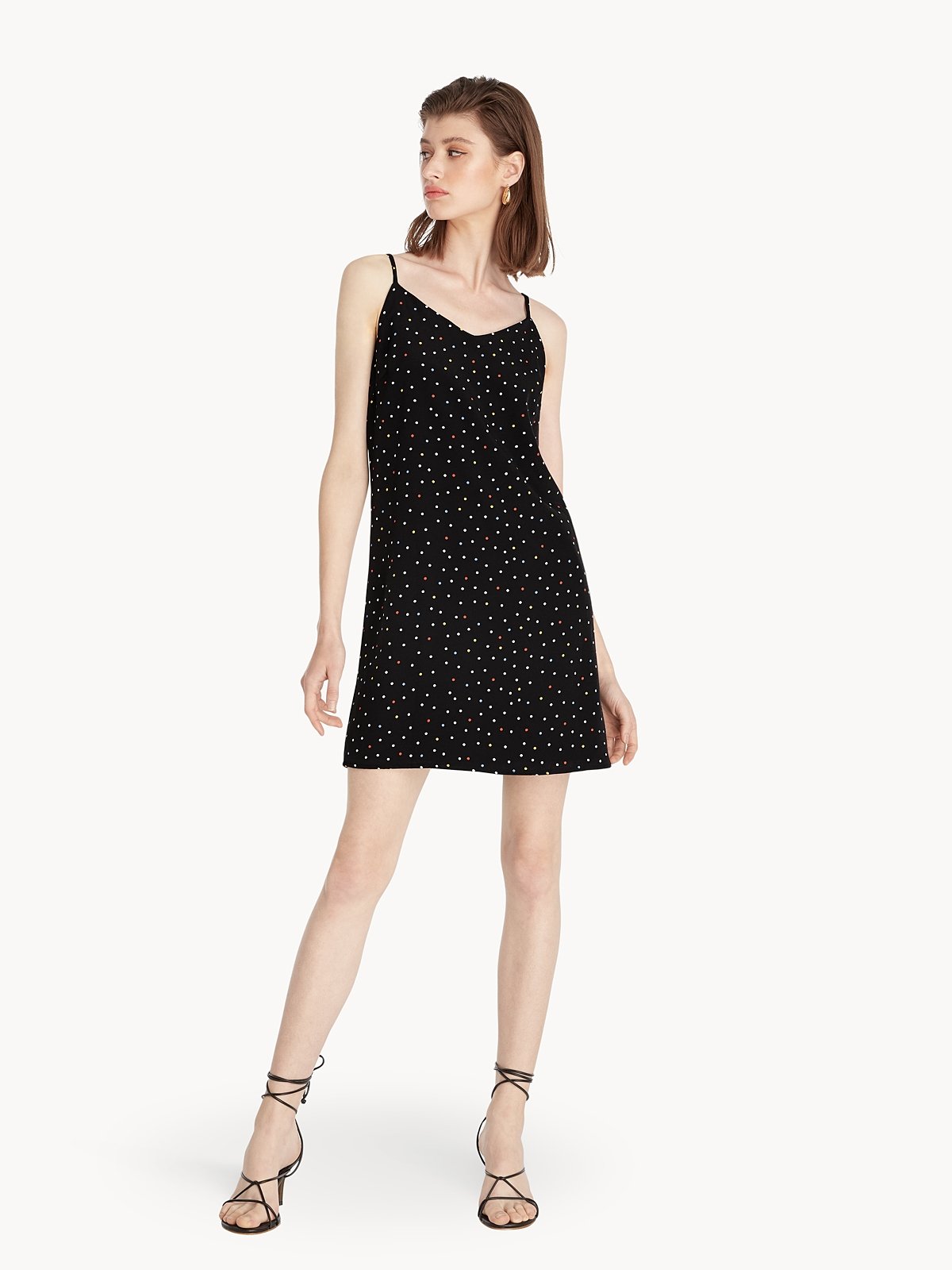 H&m black polka dot dress sale