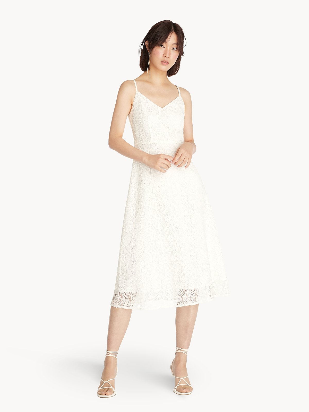 Lace cami dress 2025 midi