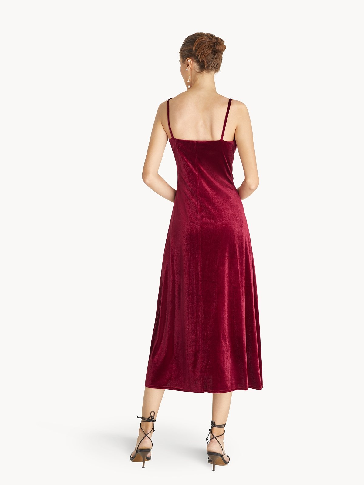 Crushed velvet slip dress hotsell