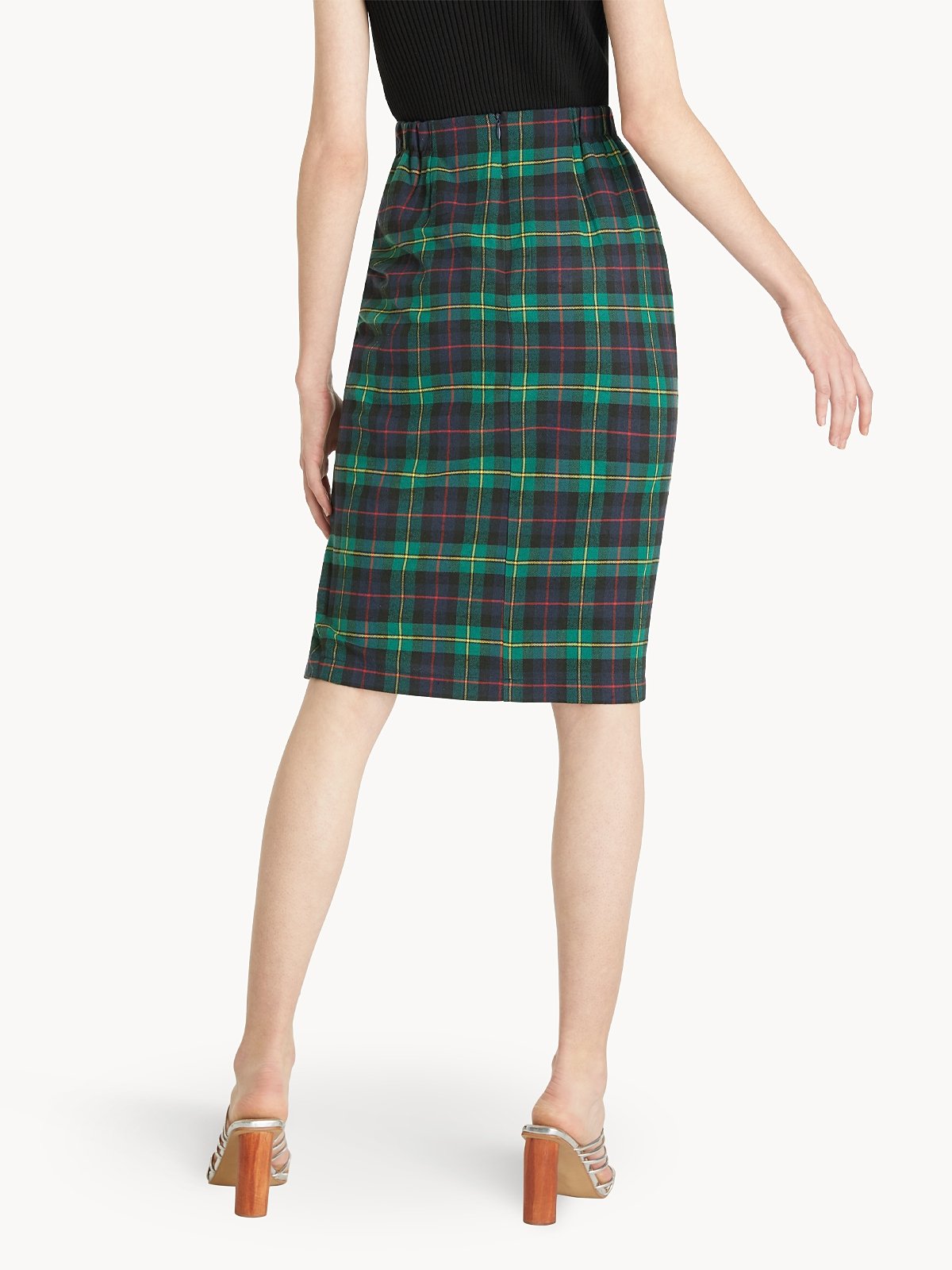 J crew plaid outlet pencil skirt