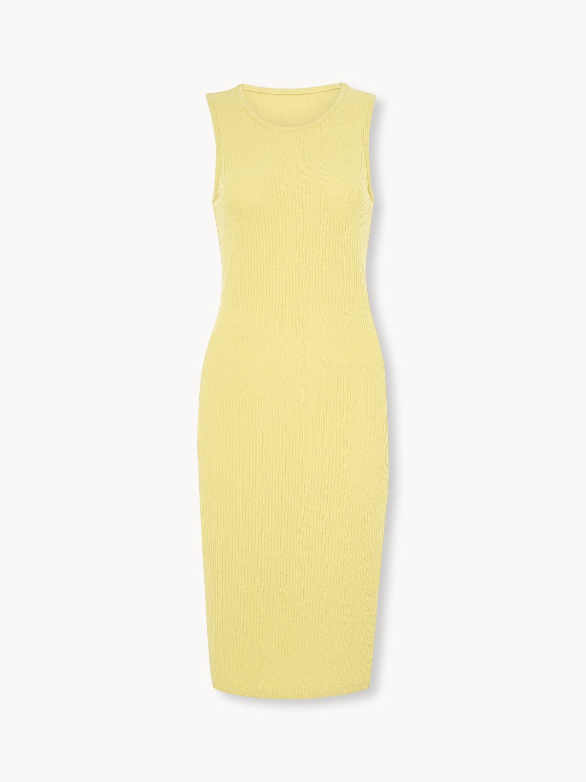 Yellow top ribbed dress