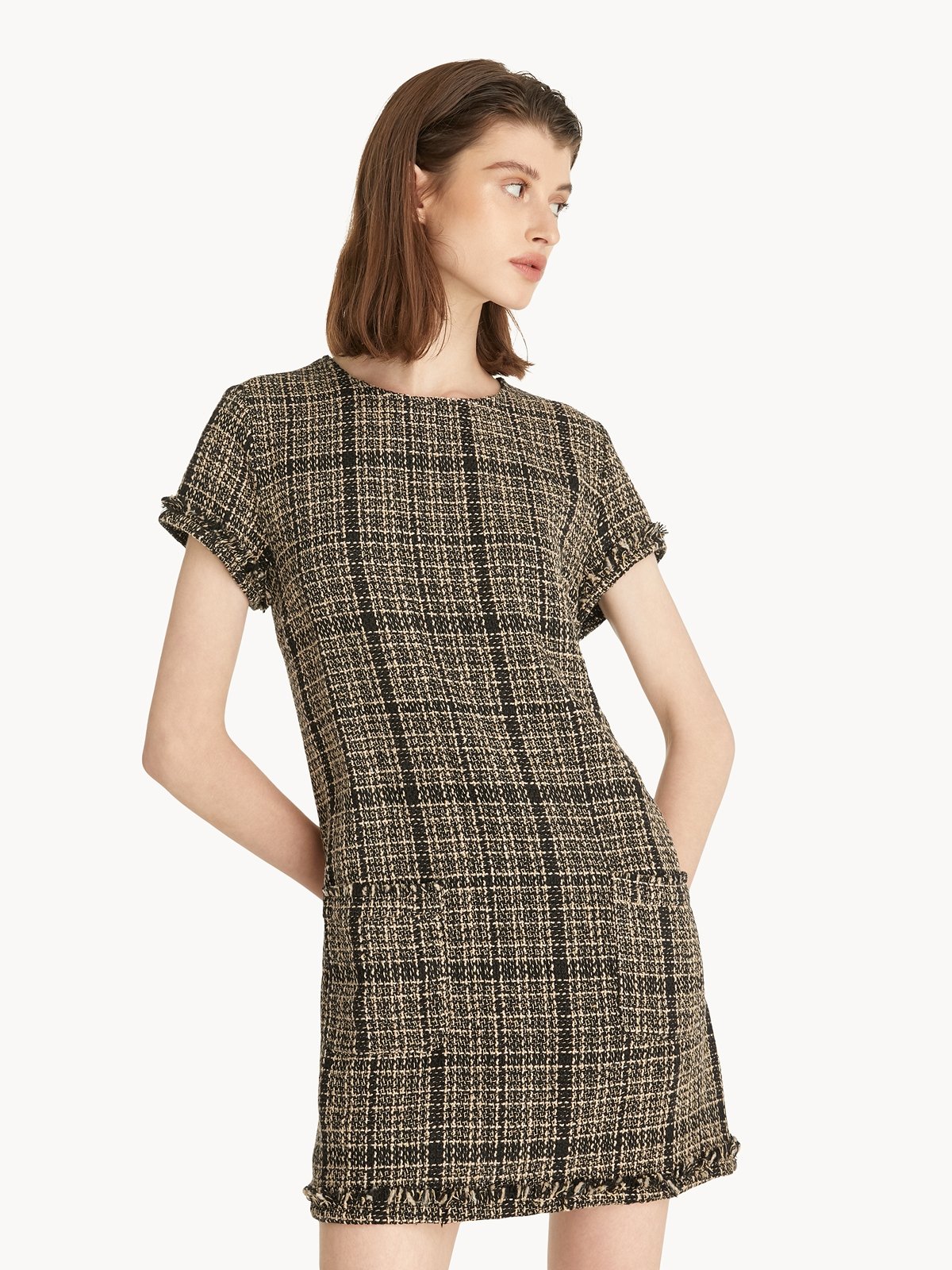 Tweed shop tartan dress