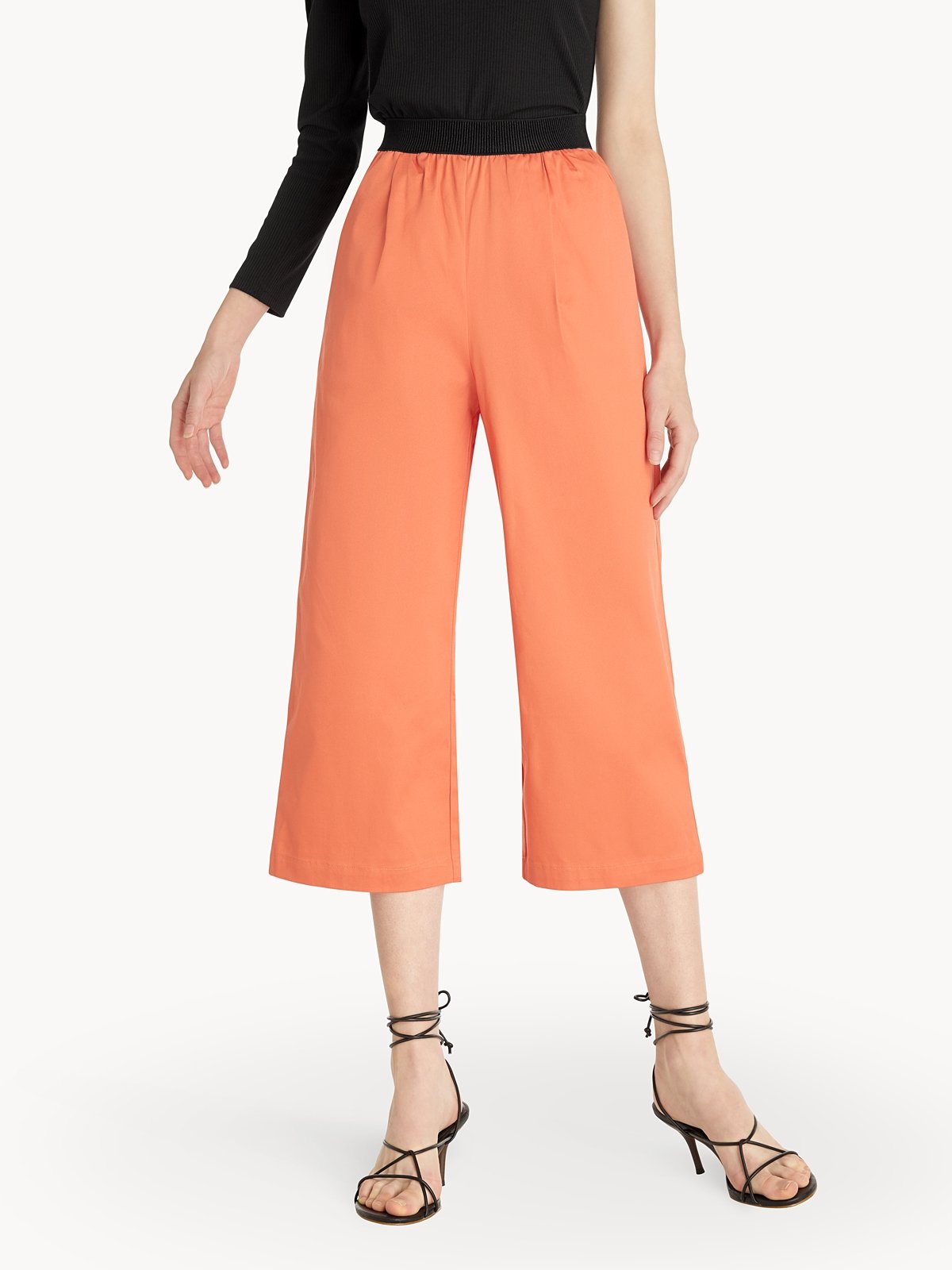 Belted Pants - Peach - Pomelo Fashion