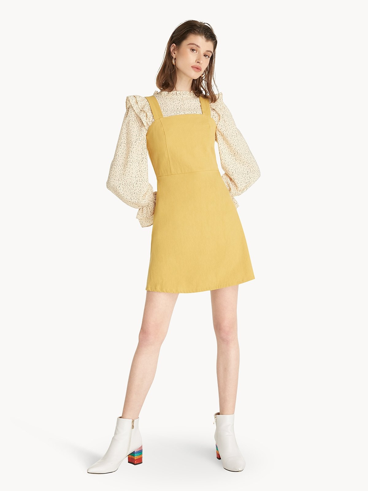 Yellow cheap tank dress